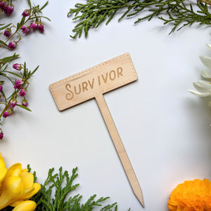 Survivor Garden Marker