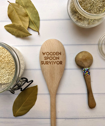 Wooden Spoon Survivor Wooden Engraved Spoon